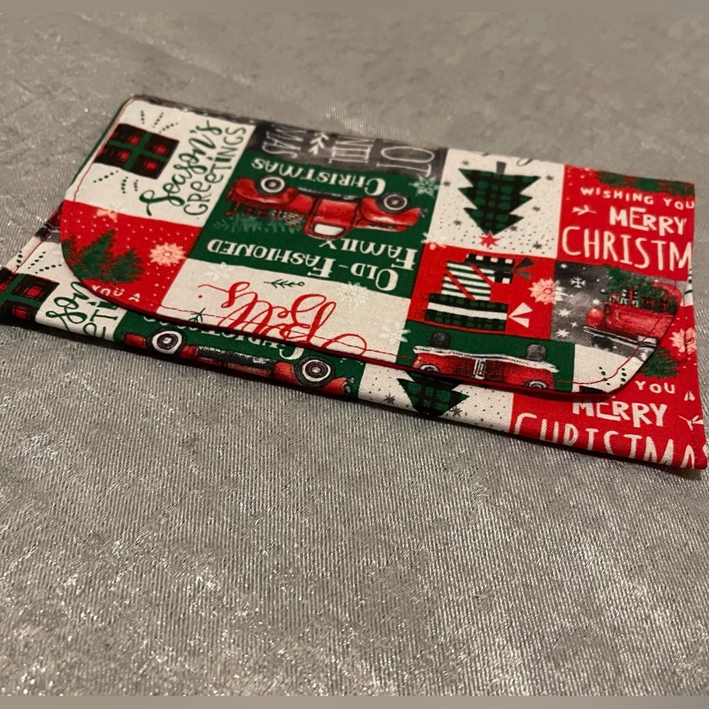 Handmade Christmas wallet pouch